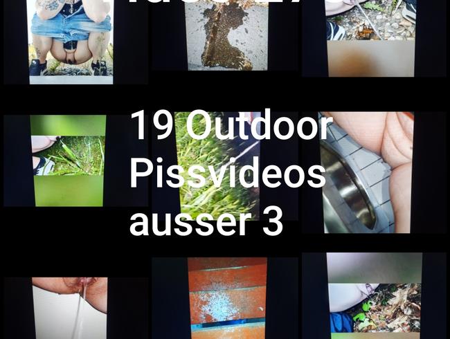 19  Outdoor Pissvideos (ausser 3)