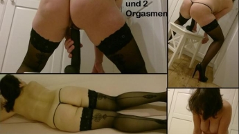 30cm Monster in meiner Schmatzfotze und 2 Orgasmen – Wie tief kann ich gehen?