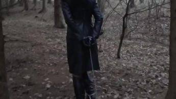 A walk in the woods with handcuffs