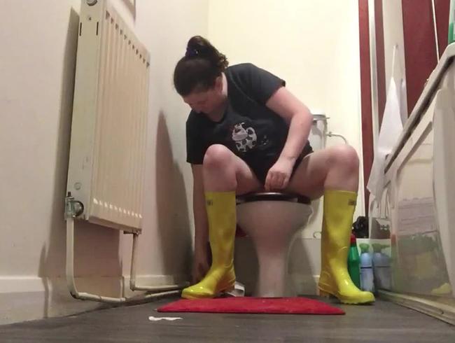 Arikajira Pee Toilet Rain Boots BBW