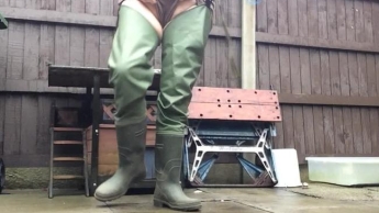 Arikajira Waders Wellies BBW Show Off 1