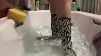 Arikajira Wellies Bath Stomp Fetish BBW