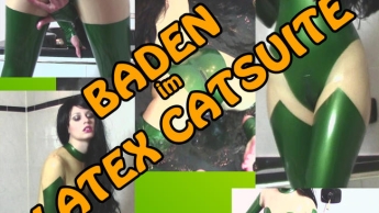 BADEN im LATEX CATSUITE Teil 1