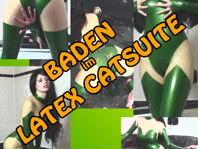 BADEN im LATEX CATSUITE Teil 1