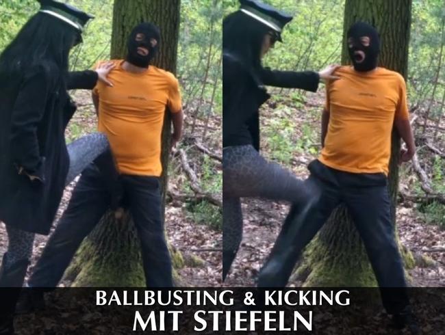 Ballbusting & Kicking mit Stiefeln