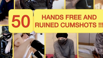 Beste freihändige und ruinierte Cumshot-Zusammenstellung (50 Cumshots!)