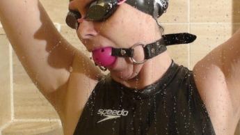 Black Speedo Waterpolo S2000 Gagged