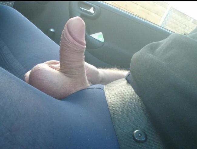 Blaue Feinstrumpfhose im Auto 2 ** FAN Video 12 **