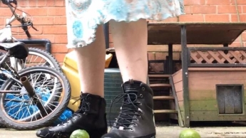 CRUSH Lime Smash Foot Splosh Fetish BBW