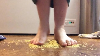 Crush Bags Of Crisps/Chips Foot Fetish