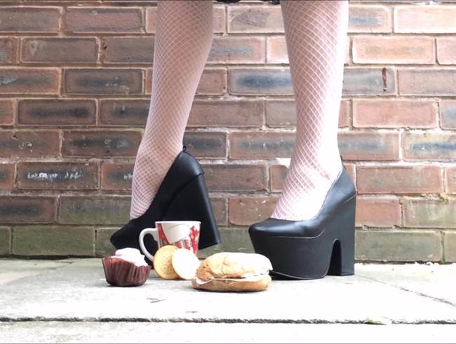 Crushing Slave’s Lunch Under Mega Heels