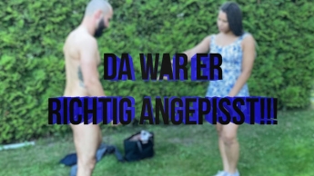 Da war er richtig angepisst ;)