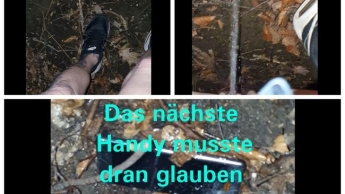 Das nächste Handy musste dran glauben