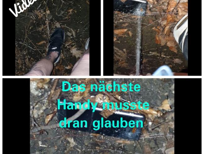 Das nächste Handy musste dran glauben