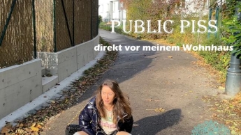 Dringender Public Piss – vor meinem Wohnhaus