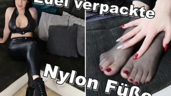 Edel verpackte Nylon Füße