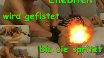 Ehe Bitch wird gefistet bis sie spritzt