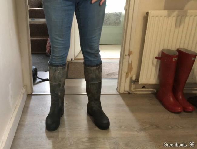 Enge Jeans-Gummistiefel