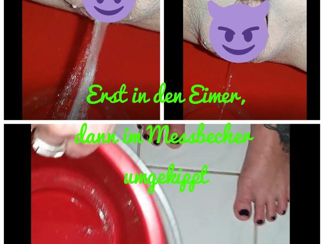 Erst in den Eimer