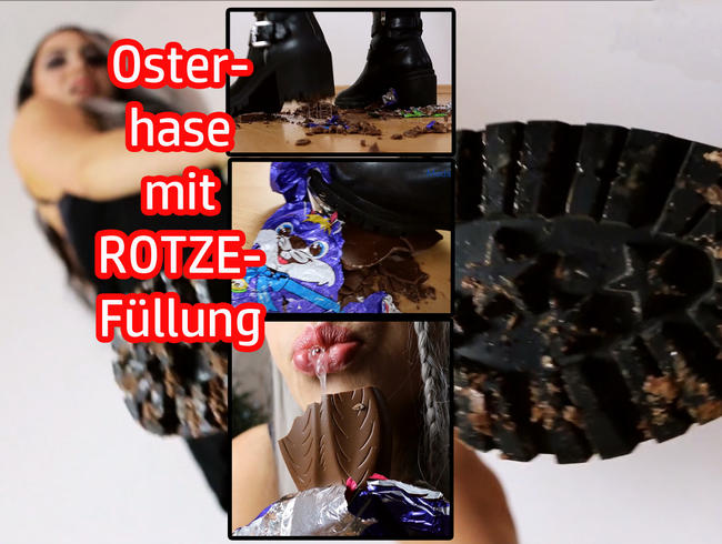 FRISS Osterhase mit ROTZE-FÜLLUNG von meinen SOHLEN!