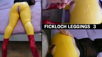 Fickloch Leggings 3 – Vom wilden Hengst zerfickt und Arsch vollgespritzt