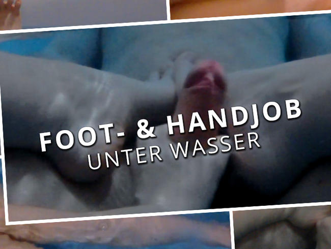 Foot- & Handjob unter Wasser