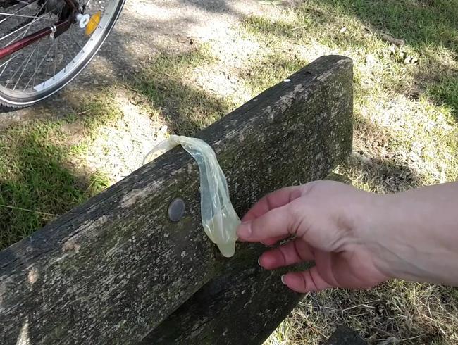 Fussbesamung mit gefundenen Sperma