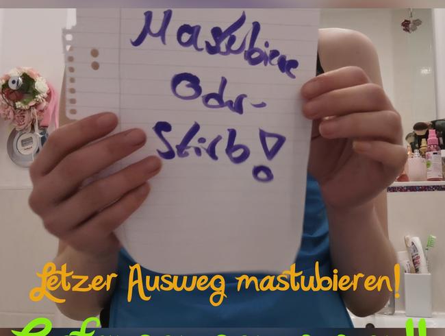 Gefangen genommen! Letzer Ausweg mastubieren und Natursekt ????