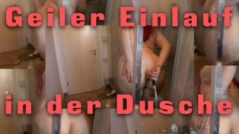 Geiler Einlauf in der Dusche