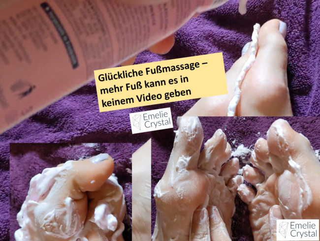 Glückliche Fußmassage