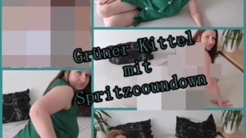 Grüner Kittel mit Spritzcoundown