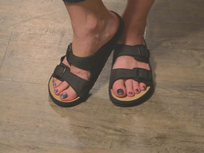 Hier präsentiere ich Dir meine neuen Schlappen, Birkenstock