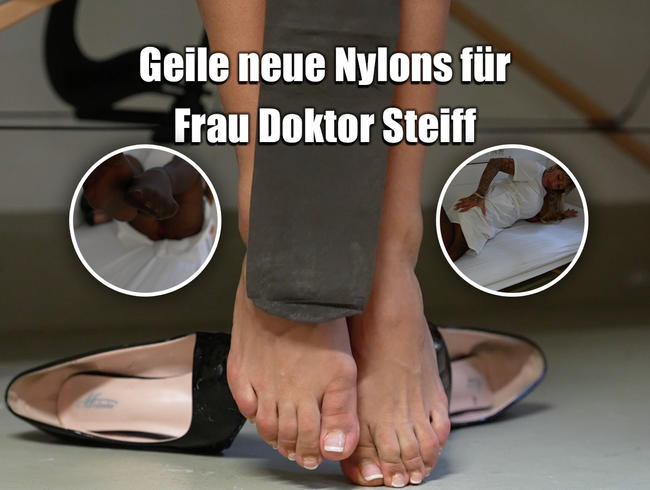 Ich bin deine Frau Doktor Steiff und zeige dir meine neue Nylon Strumpfhose und den RSK Kittel