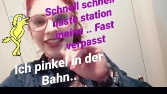 Ich pisse in der Bahn!