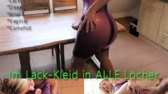 Im Lack-Kleid in ALLE Löcher