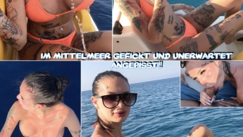 Im Mittelmeer gefickt und unerwartet angepisst!!!