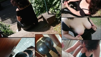 Im Park getroffen und Titten gezeigt – Leggingsarsch voll gewixt