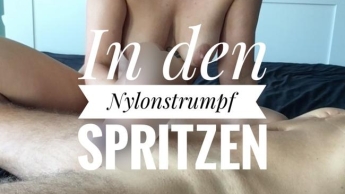 In Nylonstrumpf spritzen