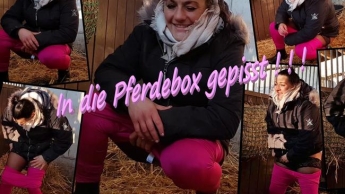 In die Pferdebox gepisst ! !