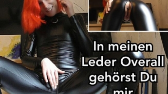 In meinen Leder Overall gehörst Du mir.