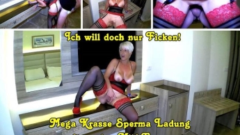 Jetzt wird die Fotze mit Sperma zugekleistert!