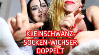 KLEINSCHWANZ-SOCKEN-WICHSER DOPPELT ABGEMOLKEN!