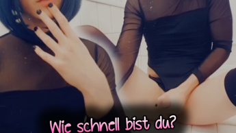 Kannst du so schnell wichsen wie ich?