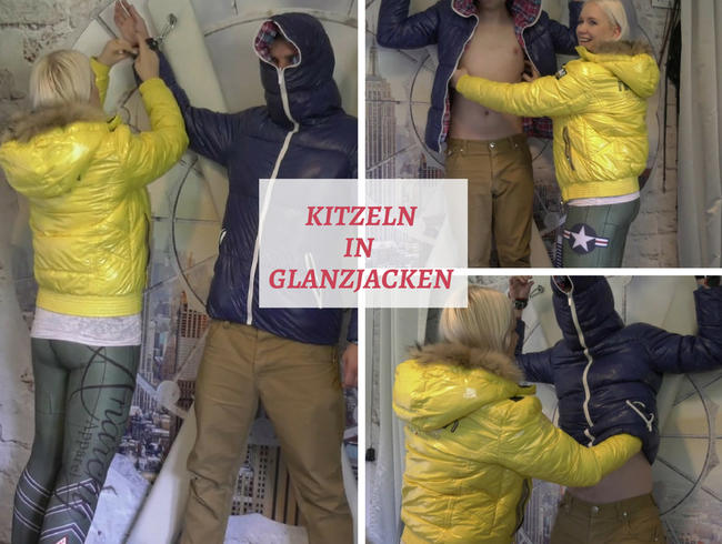 Kitzeln in Glanzjacken