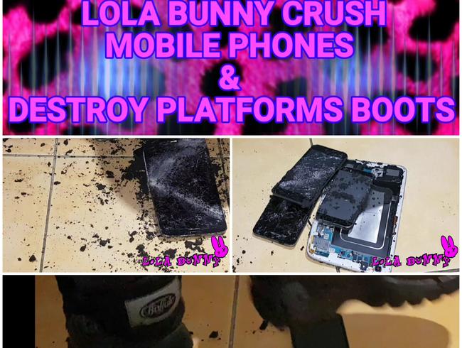 LOLA BUNNY CRUSH HANDYS & DESTROY PLATTFORM STIEFEL