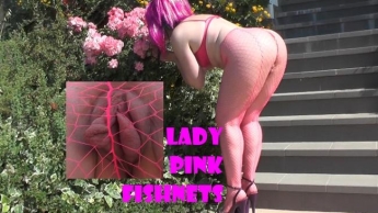 Lady Pink Fishnets