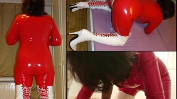 Latex Workout außer Kontrolle – Trainer erwischt mich beim Fingern !!