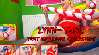 Lynn-Tonic fickt aufblasbare Zuckerstange