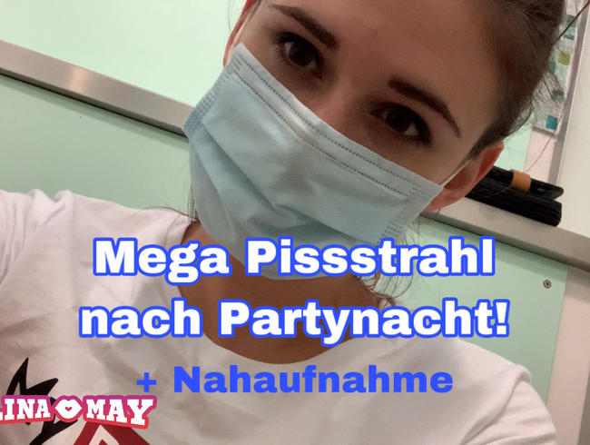 Mega Pissstrahl nach Partynacht!