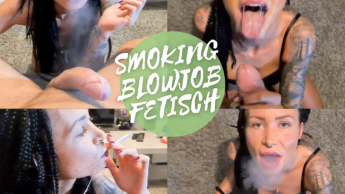 Mein 1. Smoking Blowjob Clip – Userwunsch!  Die Smoking Schwanzlutscherin